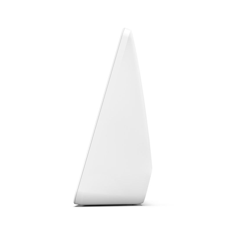 白く黒い15.6inchアンドロイドのスマートなSoundBoxのタッチ画面のデジタル表記