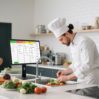 21.5' Android 14 タッチスクリーン タブレット レストラン POS キッチンディスプレイシステム WiFi6 RK3576 デジタルメニュースクリーン 食品サービス