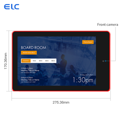 10.1インチAndroid会議室用タブレット（PoEおよびLEDライトバー付き）