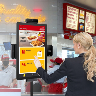 15 inch Self-service Ordering Machine Metal Digital Signage Restaurant Tablet Order Kiosk Kitchen Display self ordering kiosk
