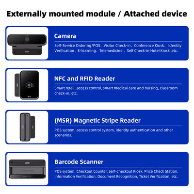 15インチ セルフサービス注文機 メタルデジタルサイネージ レストランタブレット注文キオスク キッチンディスプレイ