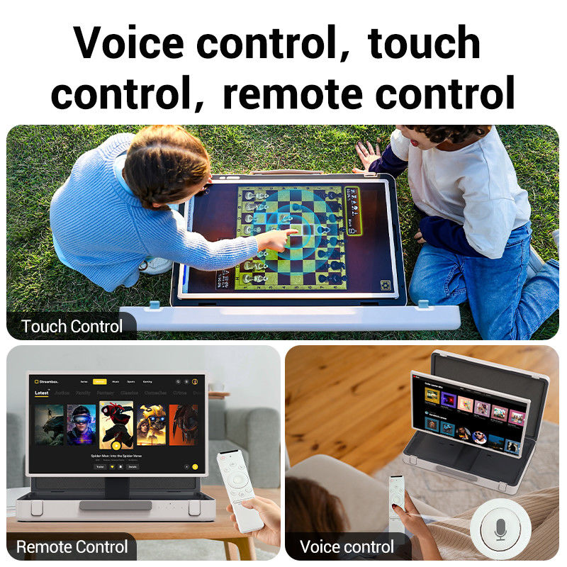 タッチスクリーン ポータブルELC パックゴ 27インチ スマートテレビ Wifi アウトドア ライブ ブリーフケース テレビ