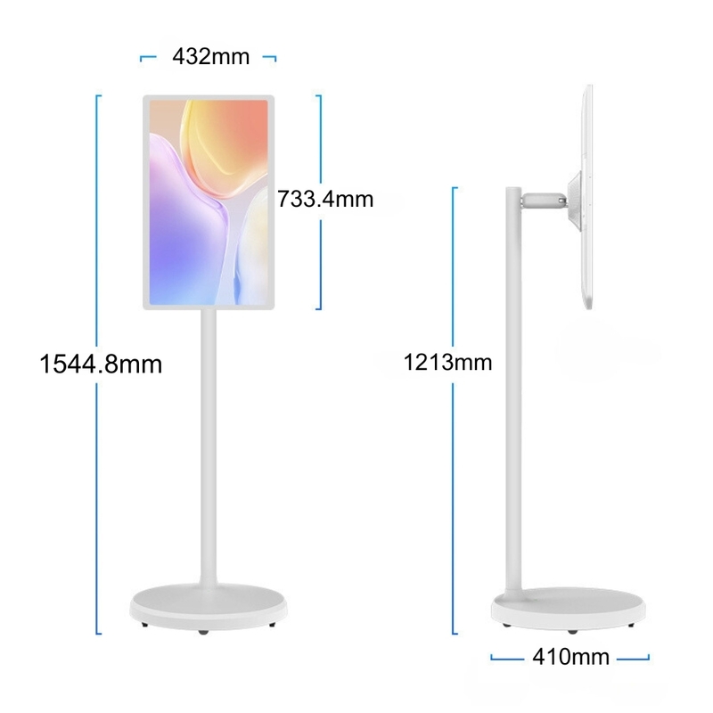 OEM/ODM カスタマイズ RK3588S2/RK3588 Android 13 24 インチ フロアスタンド型デジタルサイネージスクリーン キッチンディスプレイシステム レストラン