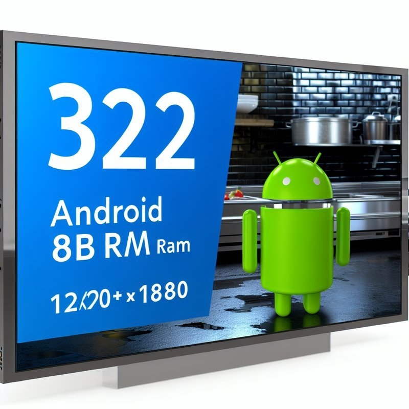 24 32インチ 8+128GB アンドロイド 13 1920*1080 24インチ デジタルサイン表示 キッチンディスプレイ スクリーン キッチンディスプレイ システム