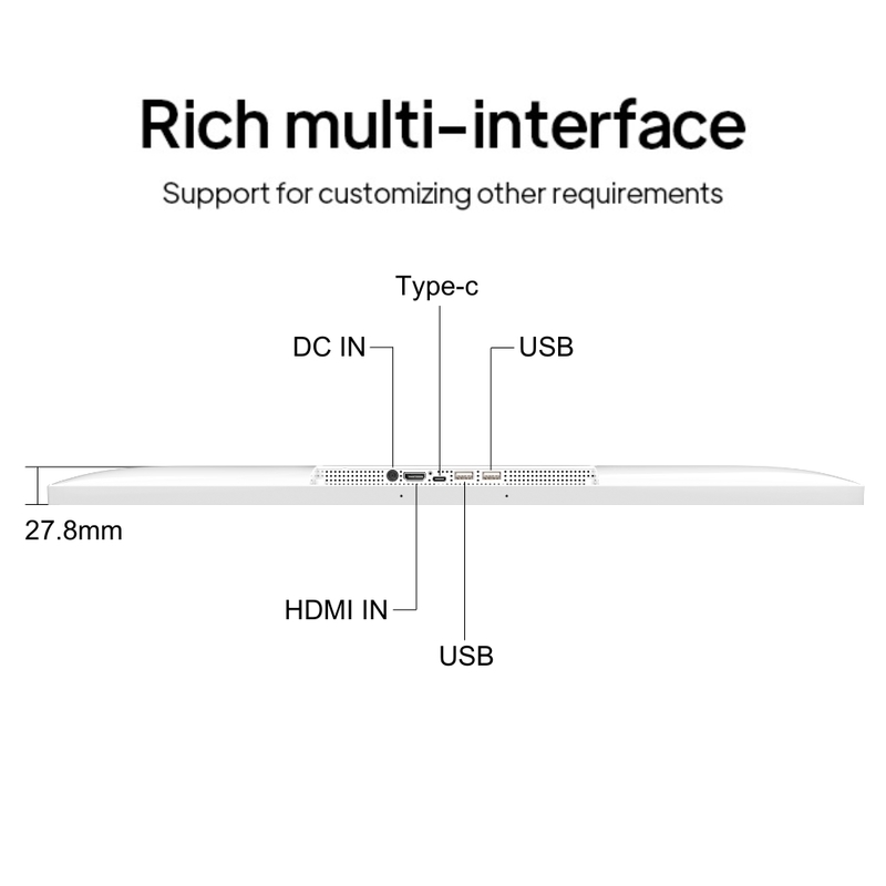 24インチ 32インチ インセルスクリーンディスプレイ Lcdタッチスクリーン Android 13 広告 デジタルサイネージチェーン レストランや飲料店