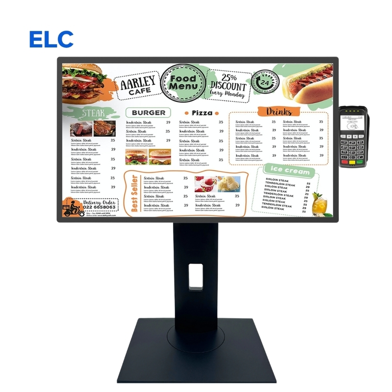 LEDメニューカウンターディスプレイ レストラン注文システム キャッシングレジスタ POS キャッシングマシン 請求機 インタラクティブスクリーン