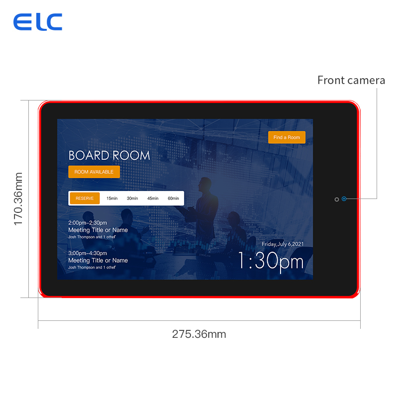 10.1インチAndroid会議室用タブレット（PoEおよびLEDライトバー付き）
