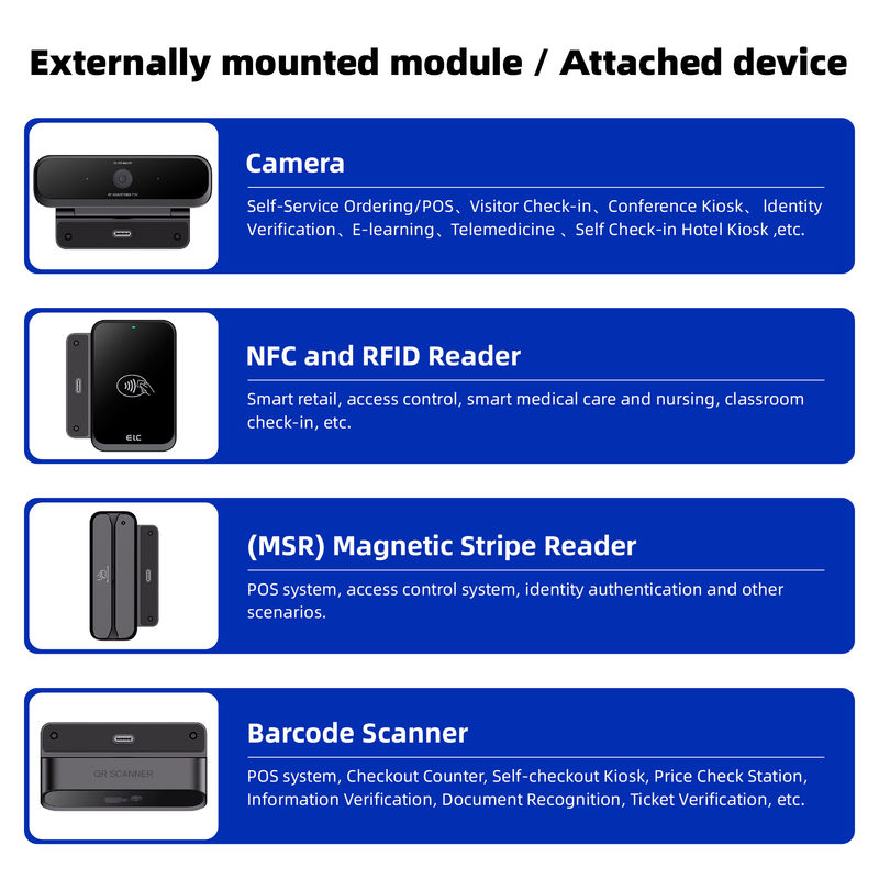 15インチ セルフサービス注文機 メタルデジタルサイネージ レストランタブレット注文キオスク キッチンディスプレイ