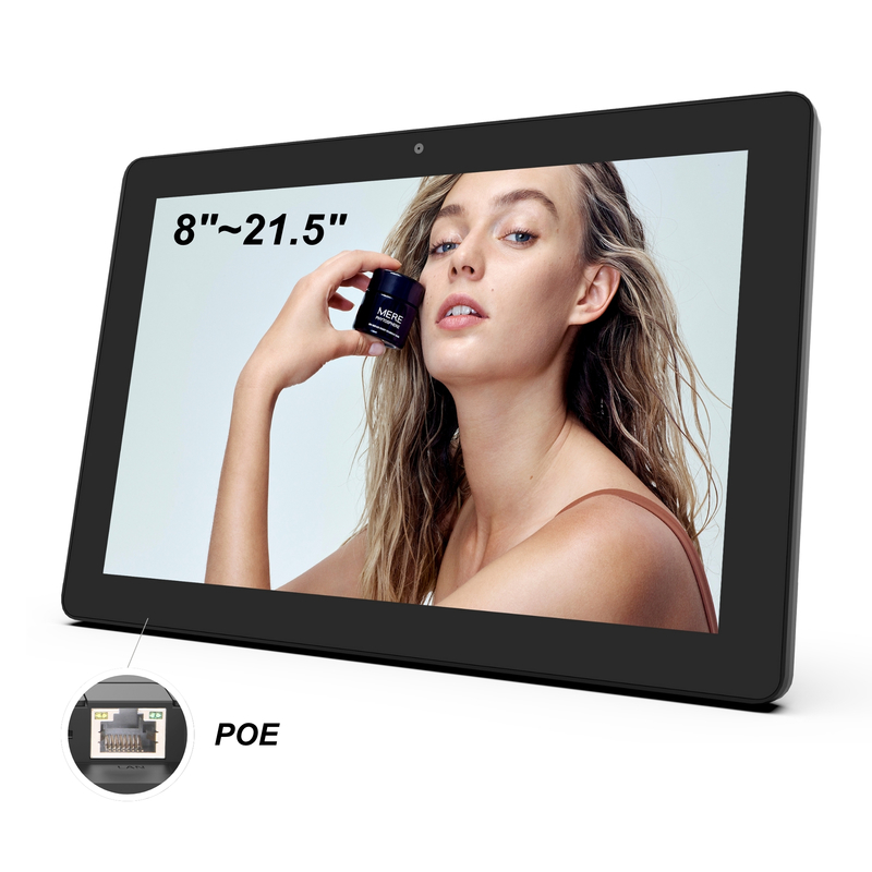 10.1 インチ 壁に装着されたタブレット デジタルシグネージ FCC, CE, ROHS, 保証下での品質 詳細 調整可能