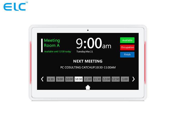タッチ画面のPoeによって動力を与えられる人間の特徴をもつタブレット、会議室のデジタル表示装置