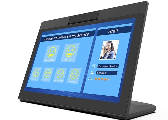 NFCの支払を発注する14インチL形12V LCDの人間の特徴をもつタブレットRestaurent