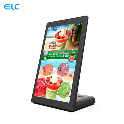 L字型静電容量式10インチAndroidタブレットタッチスクリーンメニューディスプレイPOE RJ45 NFCカメラ