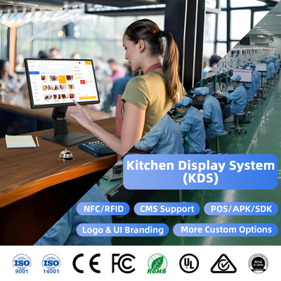 21.5インチ Android11 デジタルサイネージ タッチスクリーン RK3568 2+16GB USB RJ45WiFi Kds Pos キッチンディスプレイ Kds 画面