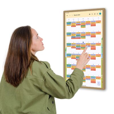 Uitra-Narrow Frame デジタル ファミリー ウォール カレンダー オンライン 月間 デジタル ファミリー プランナー