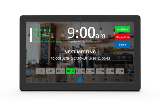 POEのアンドロイド5.1の会議室のタブレット白黒13.3インチの固体特徴